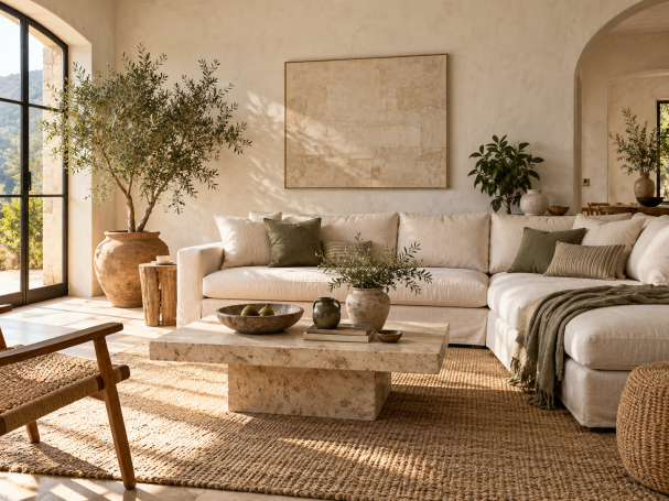 Beautiful Mediterranean Living Room 
